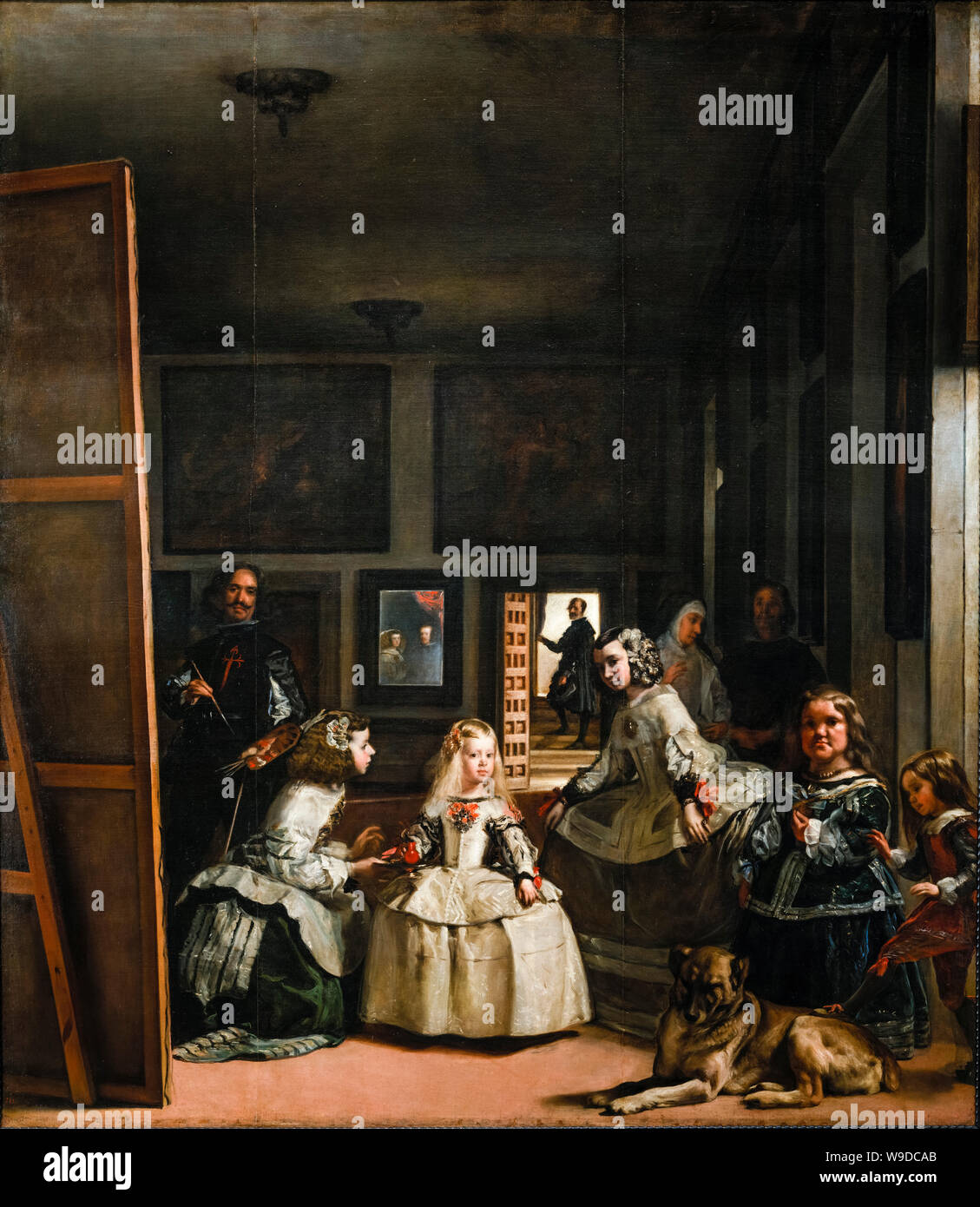 Diego Velázquez, Las Meninas, pittura barocca, 1656-1657 Foto Stock