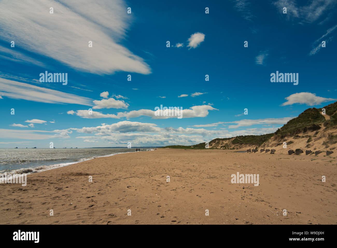 A Balmedie beach in Scotlands costa orientale Foto Stock