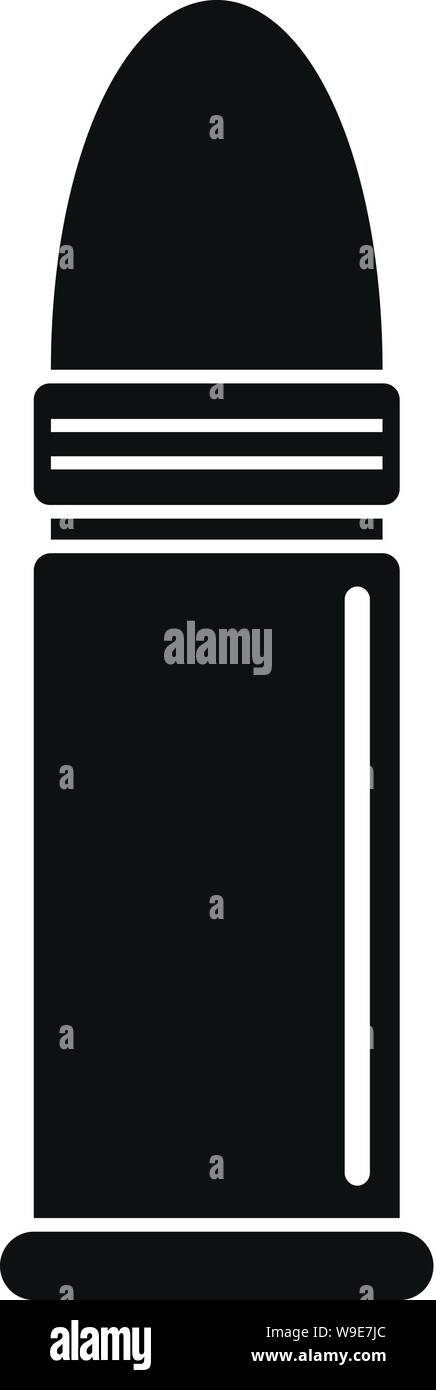 Il biathlon bullet icona. Semplice illustrazione del biathlon bullet icona vettoriali per il web design isolato su sfondo bianco Illustrazione Vettoriale