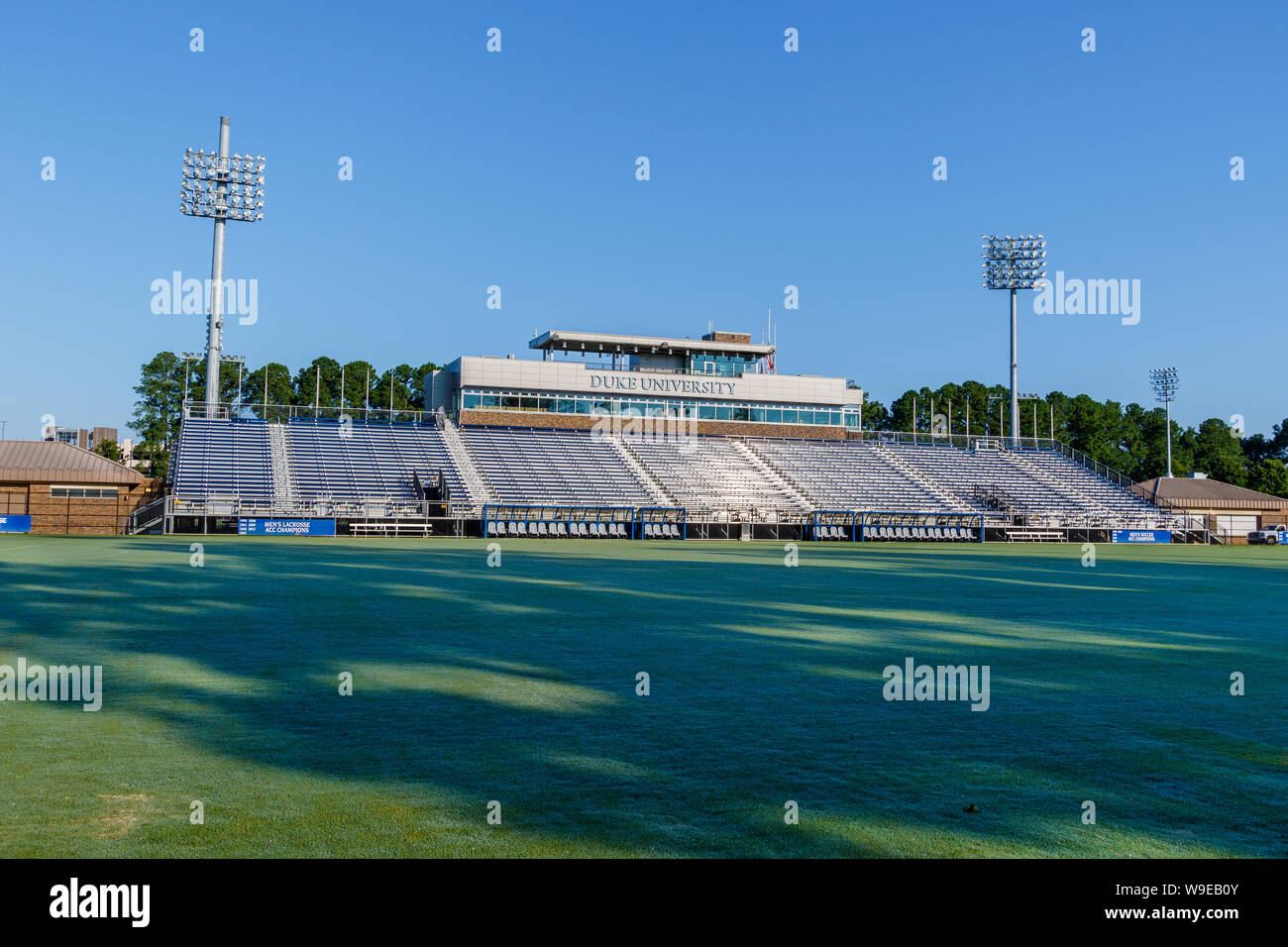 DURHAM, NC, Stati Uniti d'America - 8 agosto: Koskinen Stadium il 8 agosto 2019 presso la Duke University di Durham, North Carolina. Foto Stock