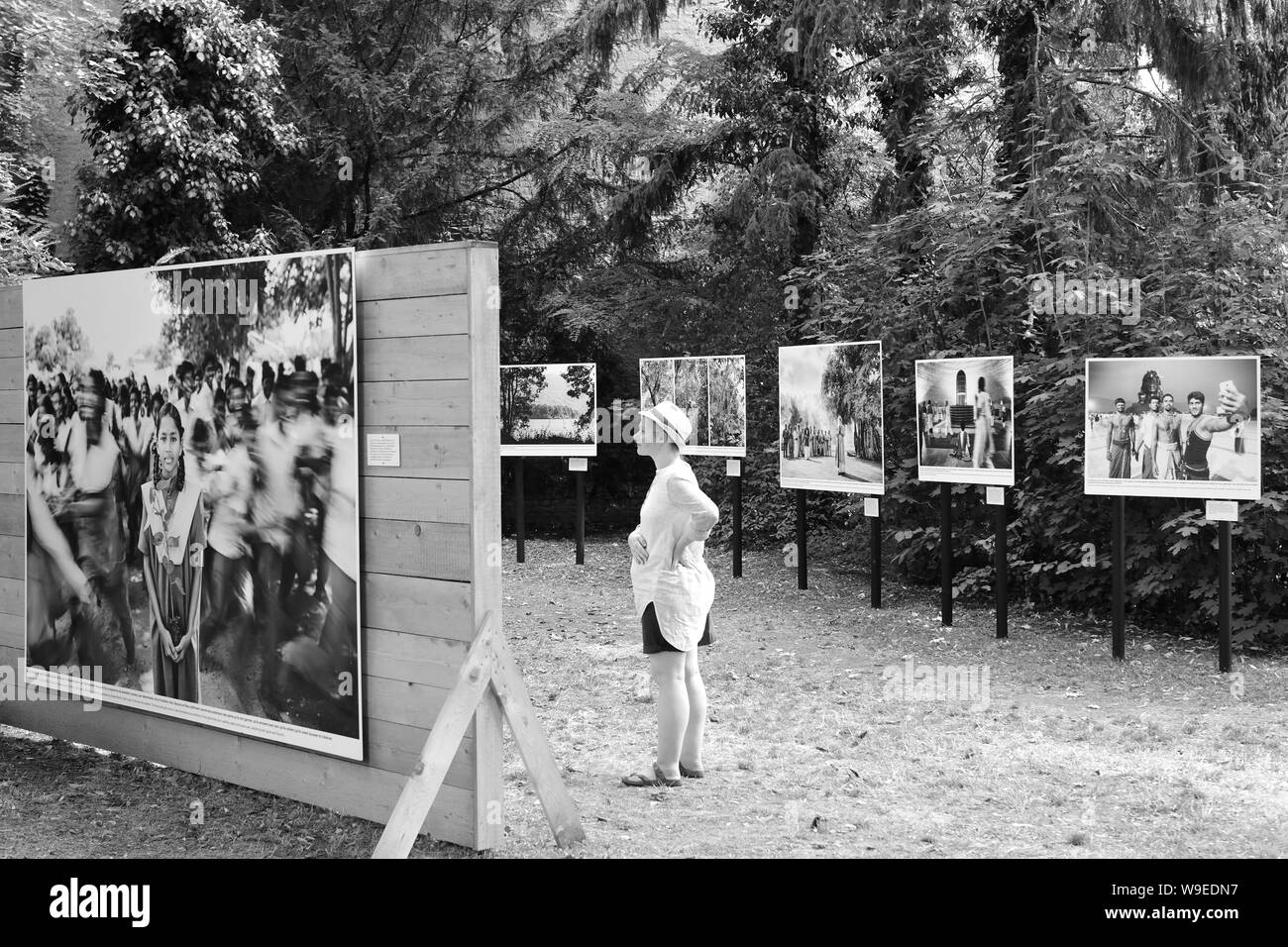 Baden vicino a Vienna, bassa Austria, Austria. Festival la Gacilly-Baden Foto Stock