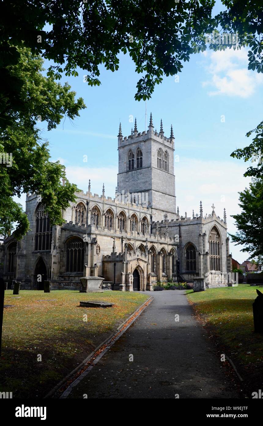 St Swithun's Chiesa nella diocesi di Southwell e Nottingham in East Retford, England Regno Unito. Foto Stock