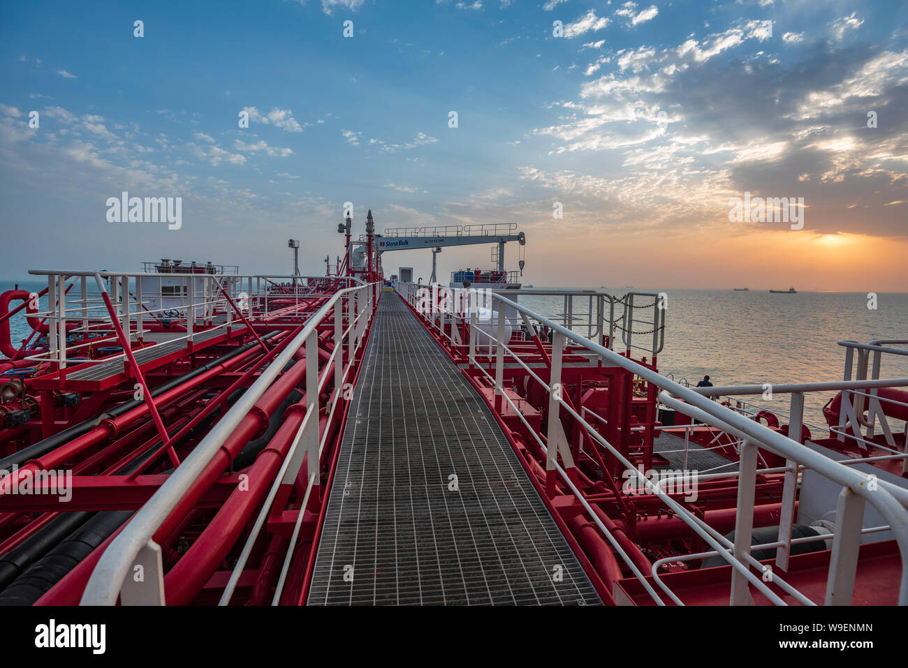 In Iran si grippa British tanker in stretto di Hormuz Foto Stock