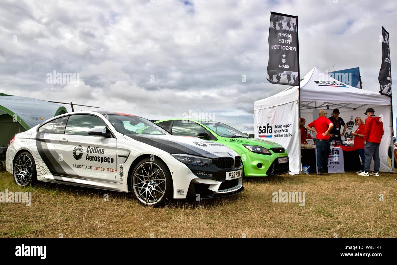 SSAFA Rally per gli eroi 2020 BMW M3 e Ford Focus Foto Stock