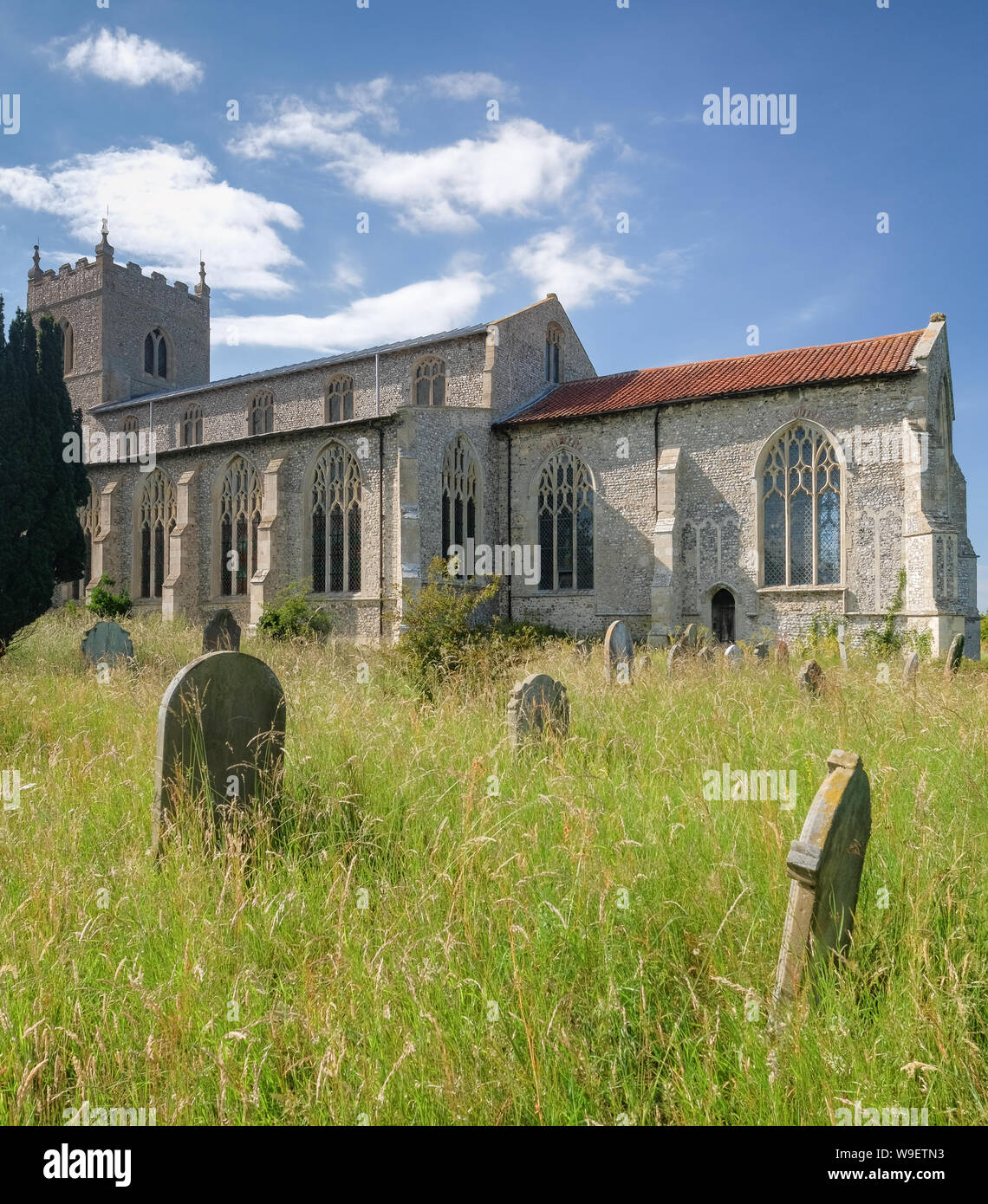Santa Maria la Vergine, Wiveton, Norfolk Foto Stock