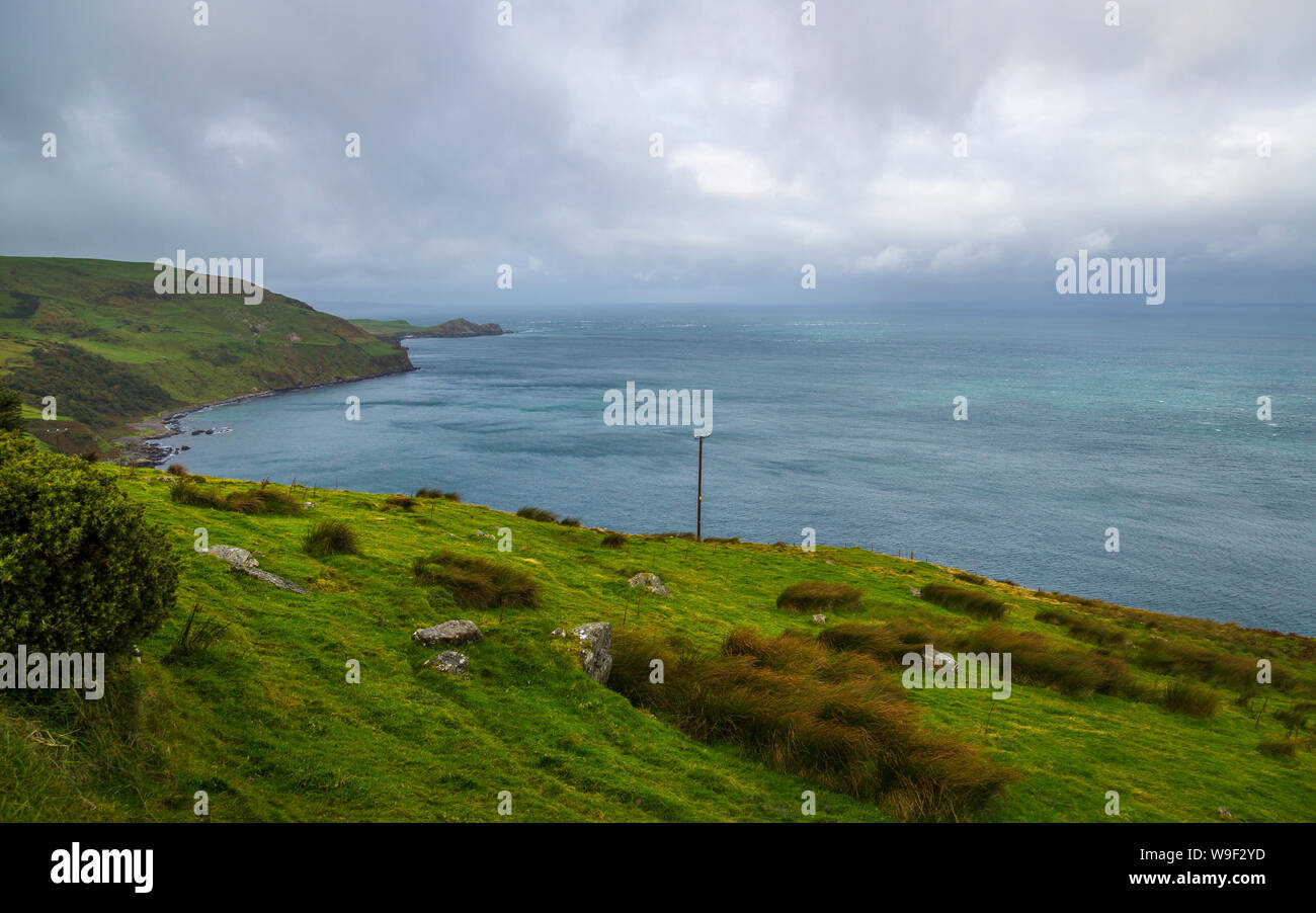 Torr testa in corrispondenza della fascia costiera di Antrim Foto Stock