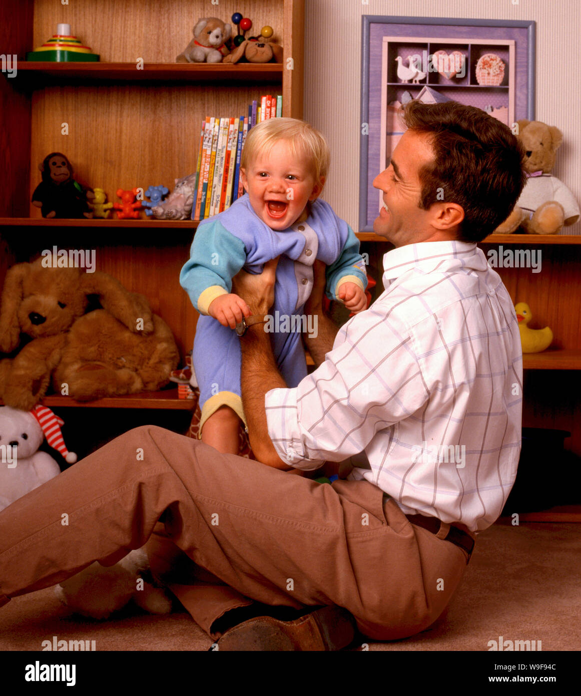 Padre e figlio Foto Stock