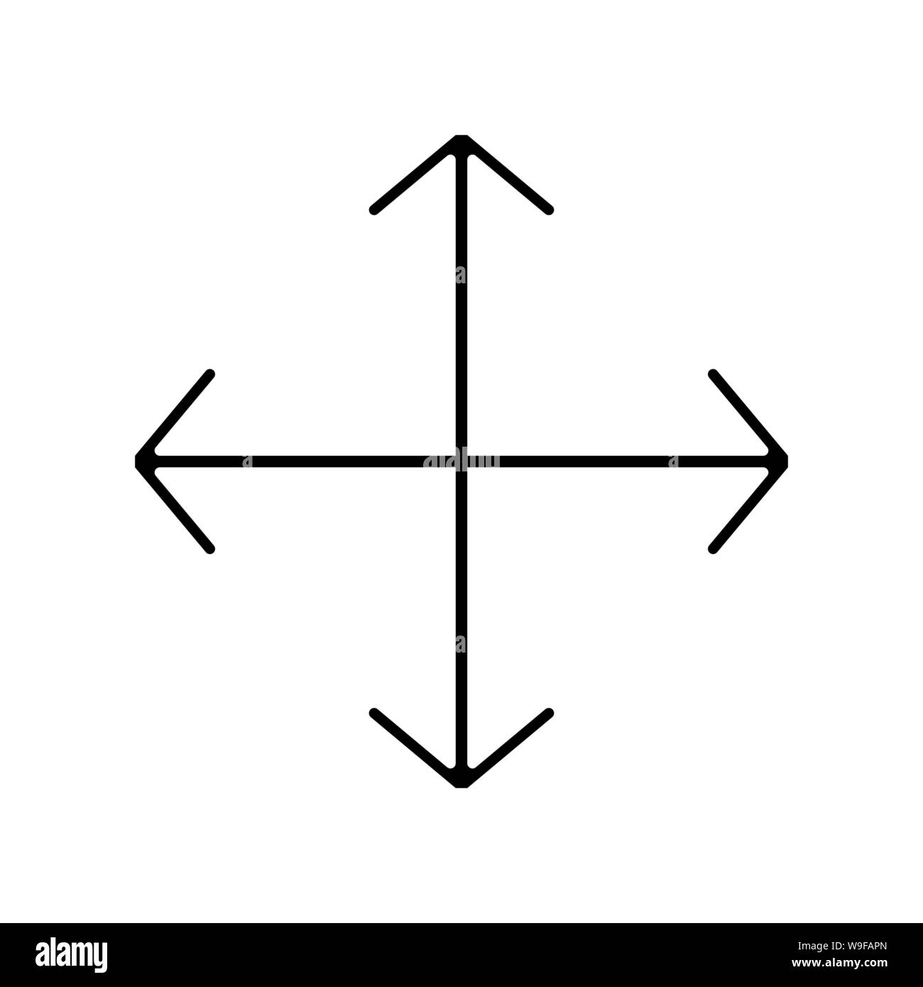 Circolare segno frecce icona sullo sfondo bianco EPS 10 Illustrazione Vettoriale