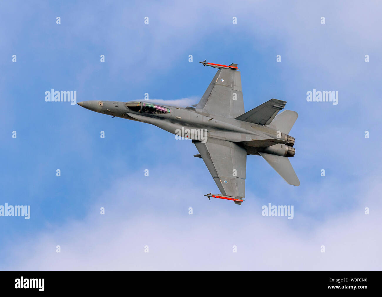 Finnish Air Force F/A 18C Hornet presso il Royal International Air Tattoo 2019 Foto Stock