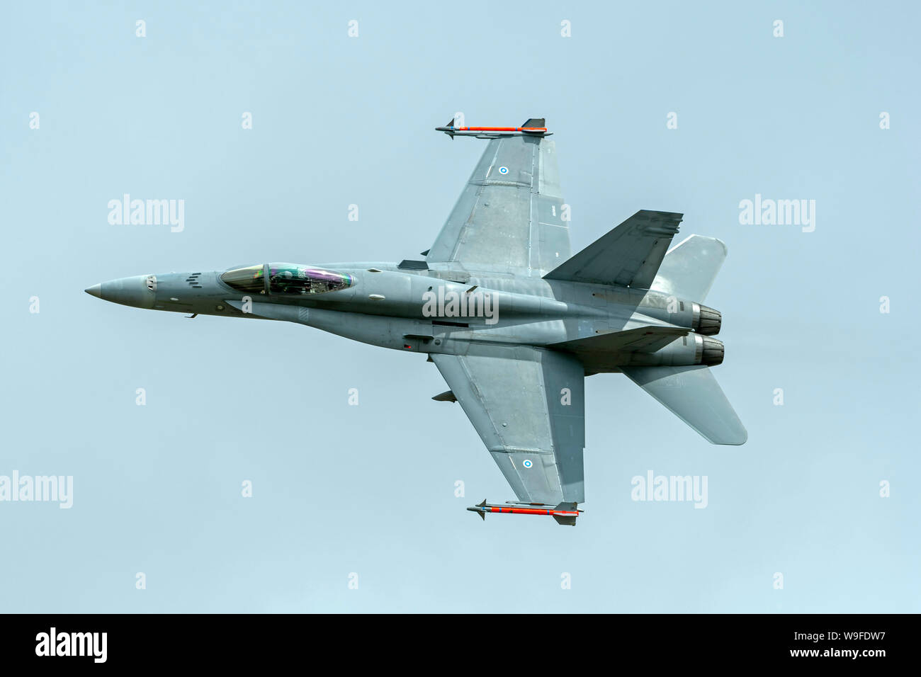 Finnish Air Force F/A 18C Hornet presso il Royal International Air Tattoo 2019 Foto Stock