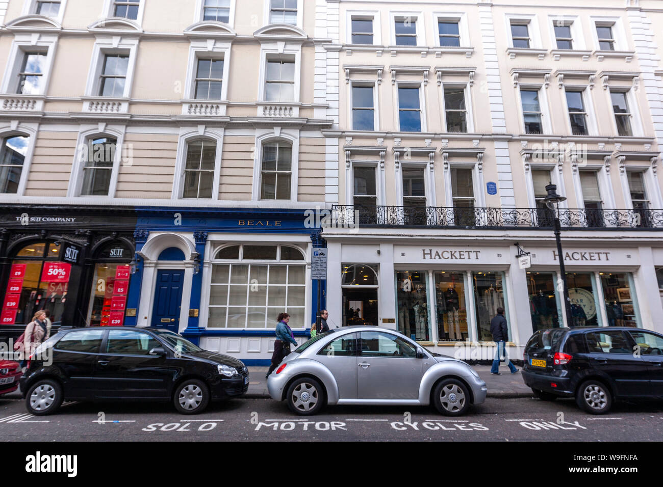 Hackett Covent Garden, 37 King St, Londra, Inghilterra, Regno Unito Foto Stock