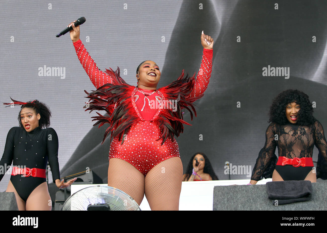 Giorno due immagini di Lovebox festival Festival a Gunnersbury Park a Londra il sabato 13 luglio 2019 (foto di Ian Bines/WENN) dotata di: lizzo dove: Londra, Regno Unito quando: 13 lug 2019 Credit: WENN.com Foto Stock