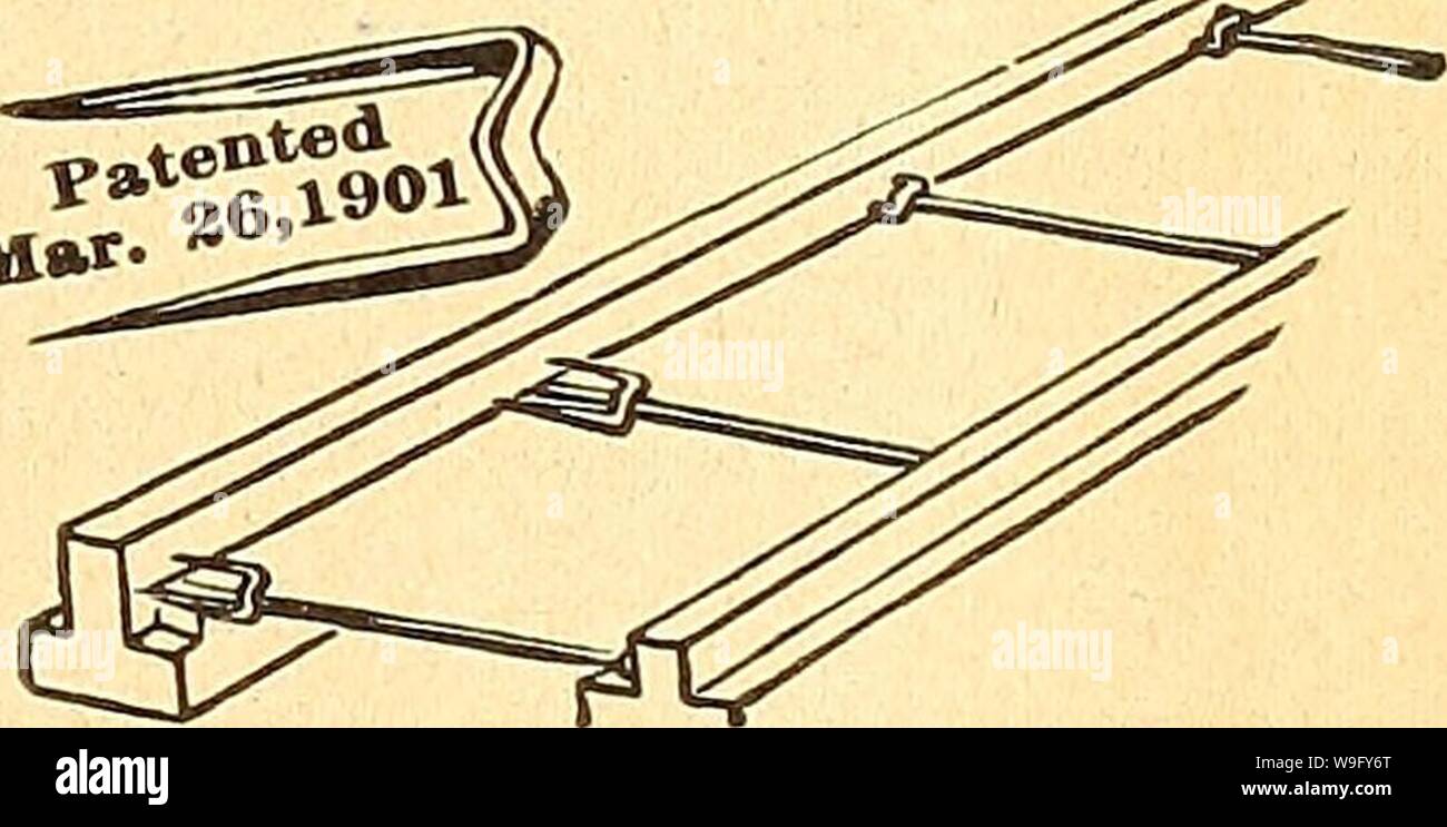 Archivio immagine dalla pagina 82 della Currie's farm e giardino annuale. Currie's farm e giardino : annuale Primavera 1926 curriesfarmgarde19curr 9 Anno: 1926 ( Gaboon ampia- Seminatrice cast-un eccellente seminatrice a mano, facilmente manipolati, essendo sospesa mediante una fascetta sulle spalle, leav- ing le mani libere. Prezzo, $5.00. Verde Patnted- finitura quadrata. Per ogni Doz 100 2 piedi $0.60 $ 3.50 3 piedi 1.05 7.00 4 piedi 1.55 11.00 5 piedi 2.15 16.00 6 piedi 2.40 18.00 Extra pesante - Punti di asfalto. 5 piedi $3.25 $25.00 6 piedi. ....... 3.65 28.00 picchetti. Giapponese di canna da 6 ft., per doz. 30c; per 100 ...$2.00 TRELLIS, sagomato a ventaglio. Pai Foto Stock