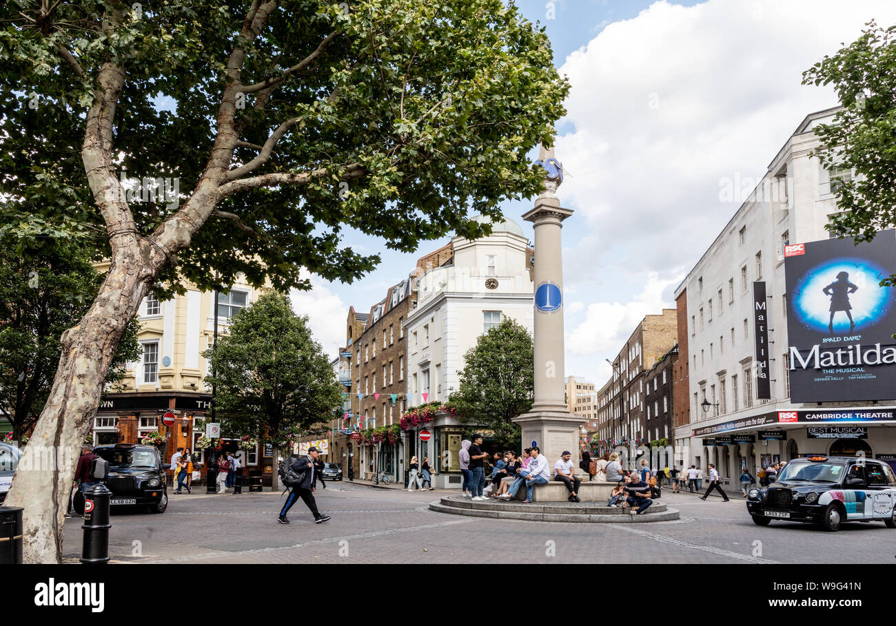 Il Seven Dials di Covent Garden Londra REGNO UNITO Foto Stock
