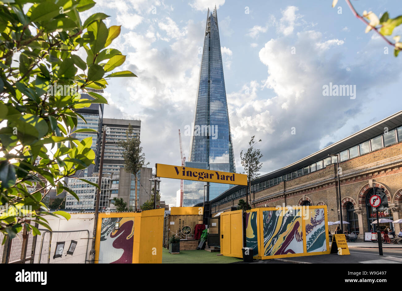 Cantiere aceto Bar e Cafe Bermondsey London REGNO UNITO Foto Stock