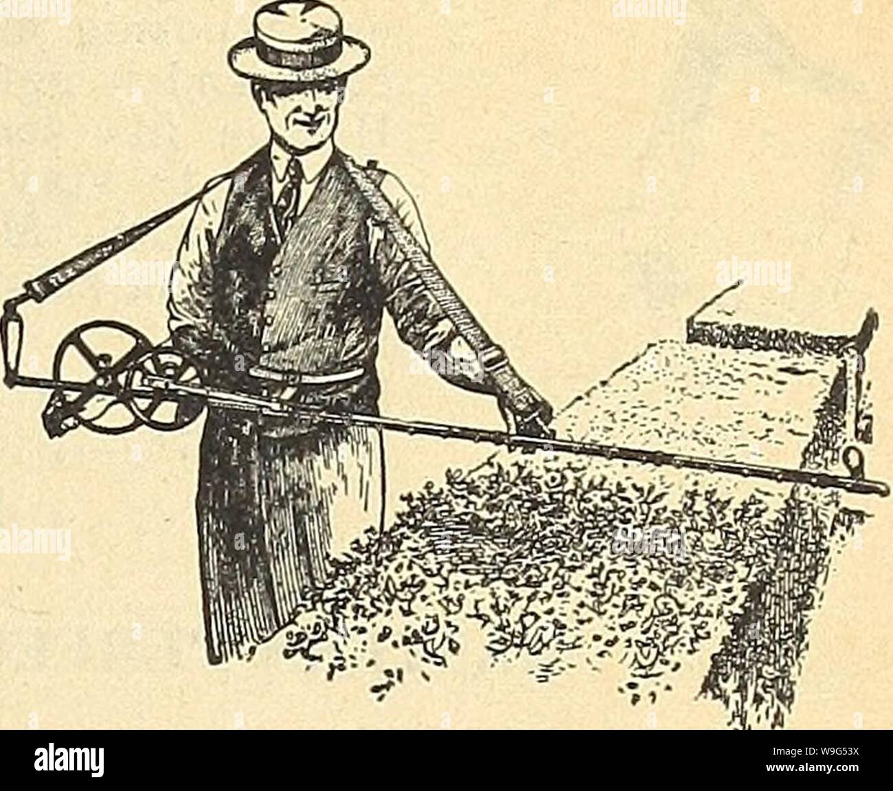 Immagine di archivio da pagina 112 di Currie del giardino della 63annuale rd. Currie del giardino : annuale 63rd anno primavera 1938 curriesgardenann19curr 4 Anno: 1938 ( LANG LA MANO WEEDER Little Wonder Tagliasiepi DIAMOND siepe e rifinitore arbusto Prezzo, 25c; da ca. Diam. Lungh.. Peso n. A. A. Vede. Vuoto riempito con acqua 265 libbre 520 libbre 565 libbre ciascuno $13.50 15.95 18.95 pianeta Jr. WEEDER con bordo seghettato. Prezzo 50c uccidere il tarassaco stupefacente nuovo modo per sradicare il tarassaco e altre brutte erbacce di prato. Uccide le radici completamente per tutto il tempo. Bel prato successivamente. Meravigliosamente semplice e rapido metodo- semplicemente tou Foto Stock