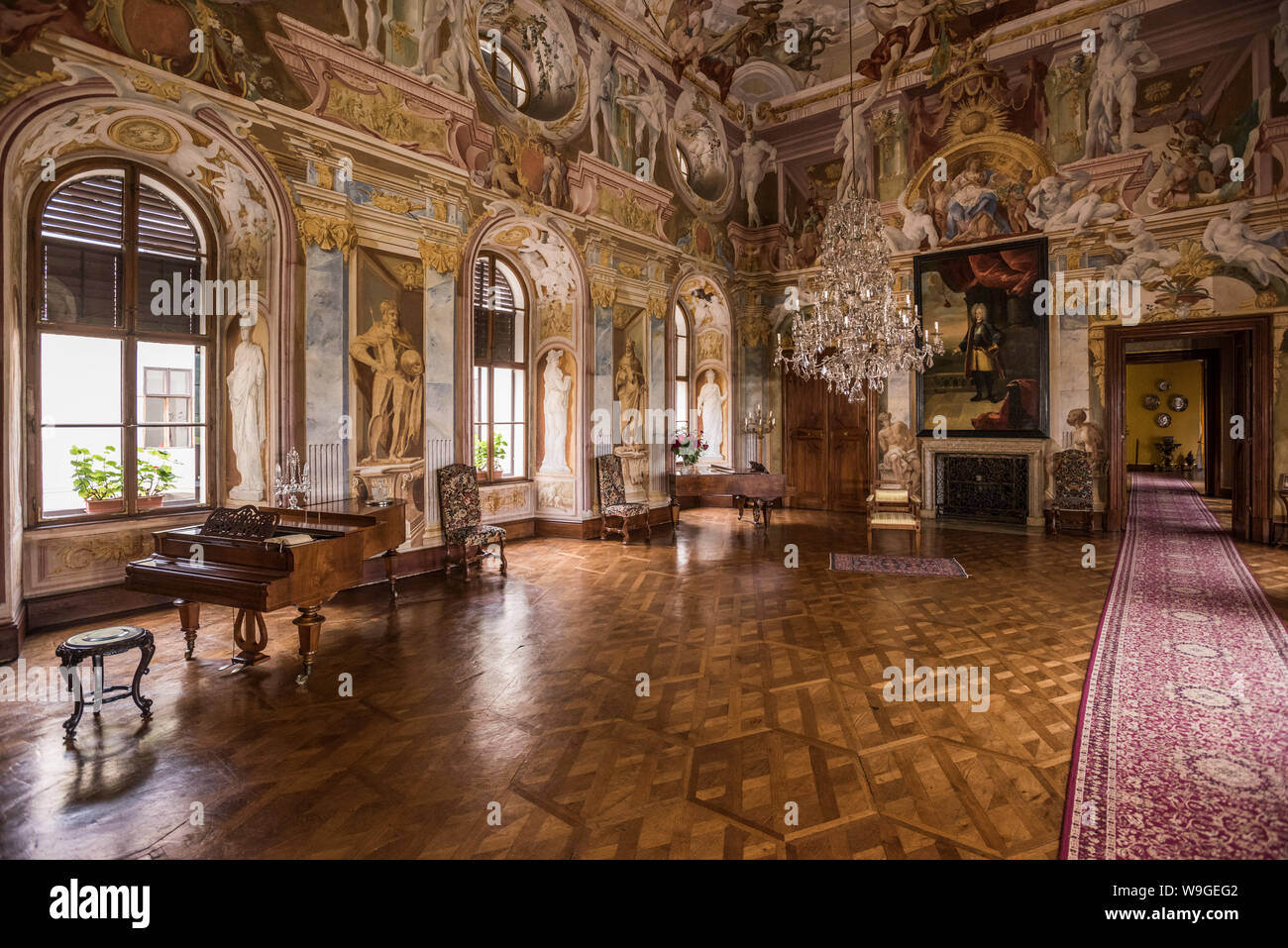 Chateau Milotice, Repubblica Ceca, Europa Foto Stock