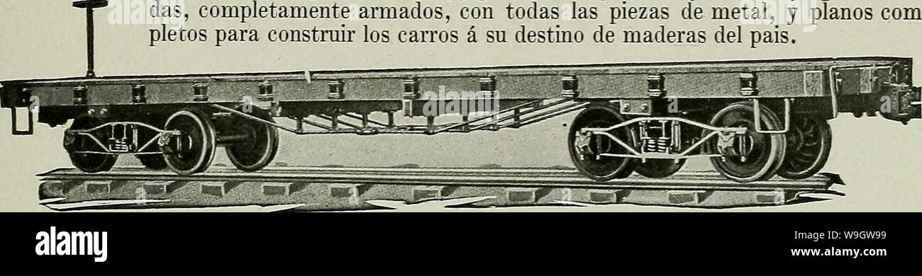 Immagine di archivio da pagina 366 del riesame di Cuba (1907-1931). La Cuba review cubareview18muns Anno: 1907-1931. ( La CUBA REVIEW para todos usos y de todos tamanos, de los para cafia con cuarto ruedas y capacidad de tono -- , ladas una biella di los juegos dobles de ruedas y capac- CarrOS de IngeniOS idad de 30 toneladas. Hacemos n.a. especialidad de Juegos de herrajes, incluyendo los juegos de rue- das, completamente armados, con todas las piezas de metallo, y pianoforti com- pletos para construir los carros un su destino de maderas del pais. RAMAPO IRON WORKS, 30 Chiesa St., New York, N. Y. cabeaddress Foto Stock