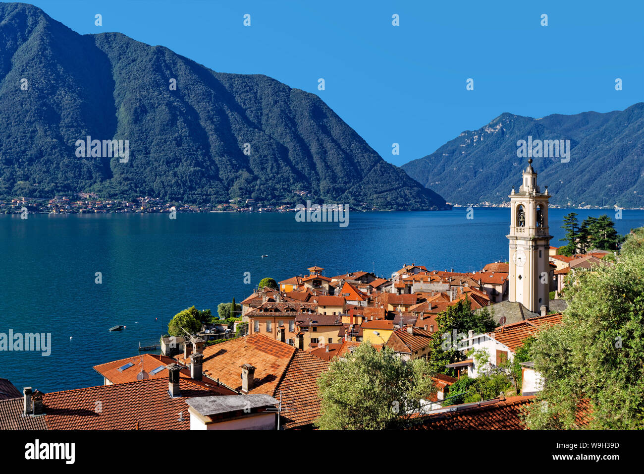 Sala Comacina, Lago di Como, Italia Foto Stock