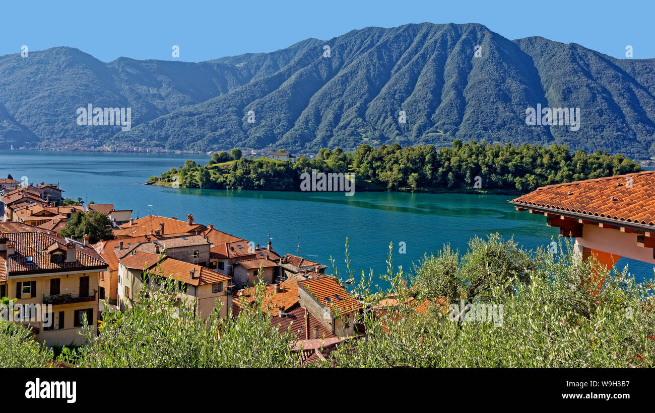 Sala Comacina, Lago di Como, Italia Foto Stock