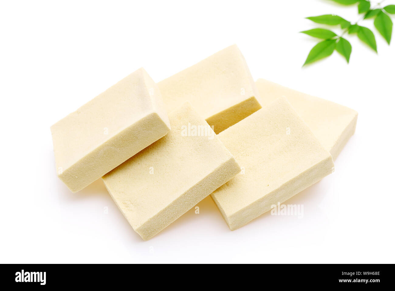 Il cibo giapponese, Kouya tofu su sfondo bianco Foto Stock