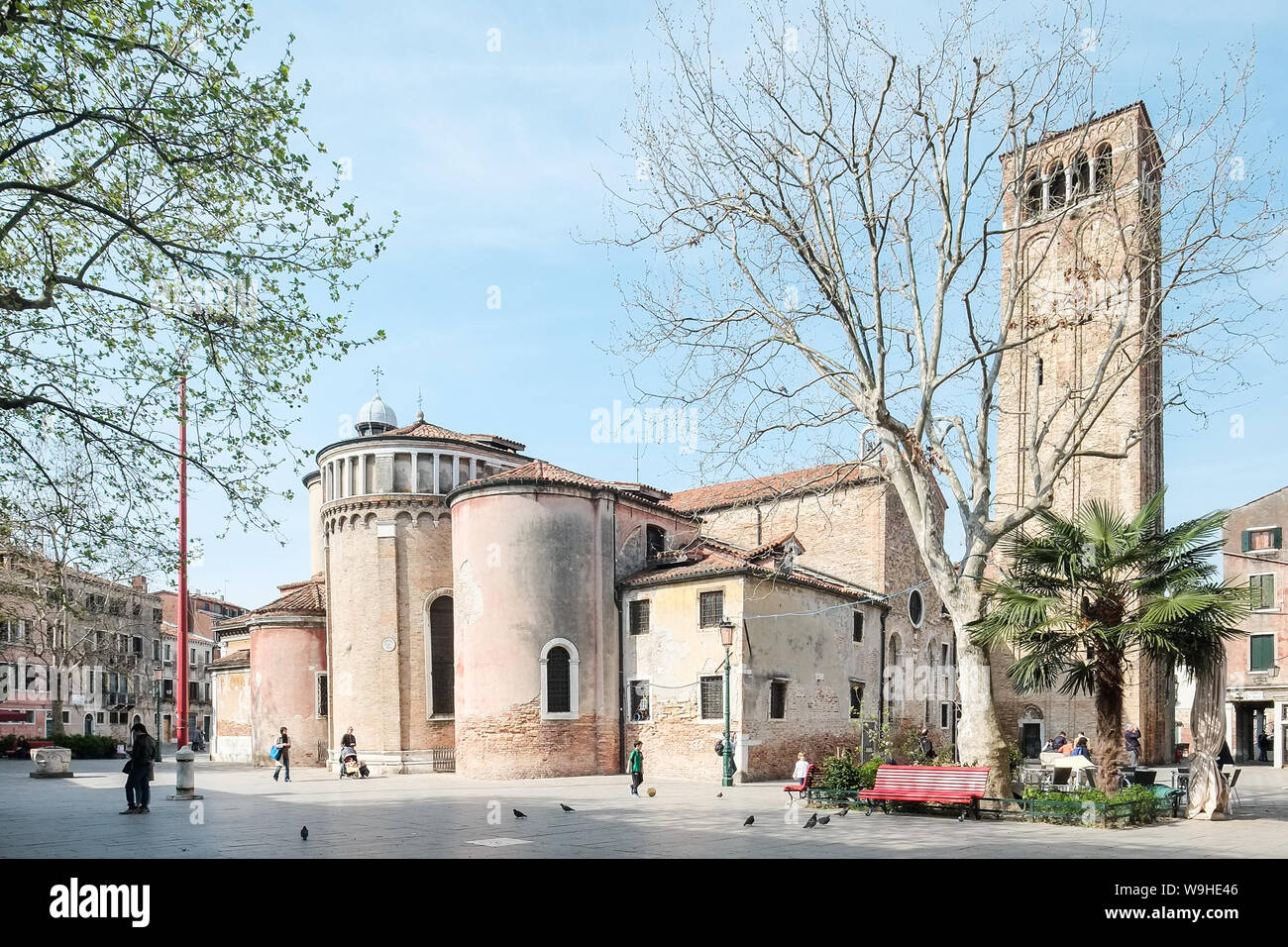 La chiesa di San Giácomo dell'ório, Venezia Foto Stock