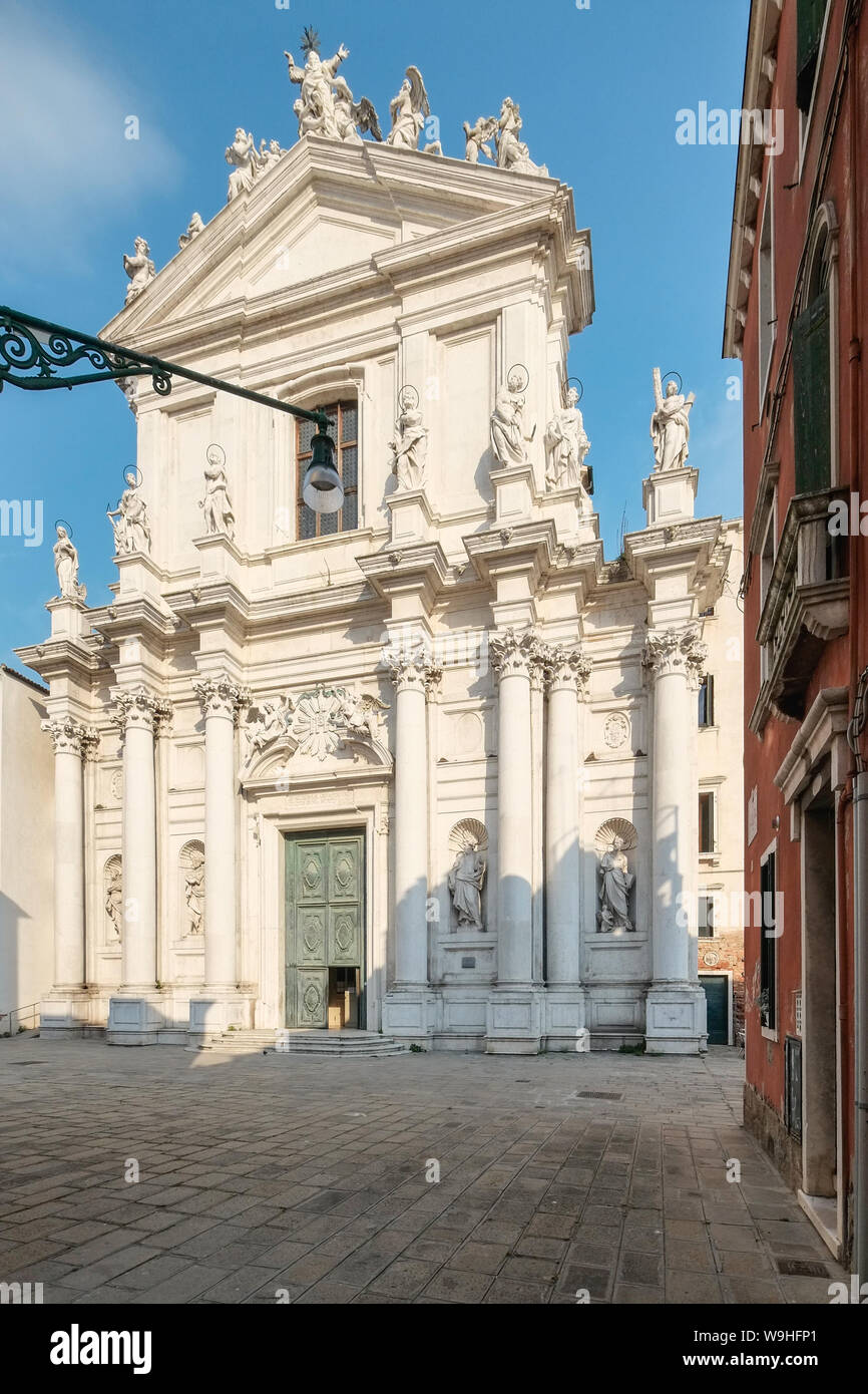 La chiesa di Santa Maria Assunta, noto come 'I Gesuiti', a Venezia Foto Stock