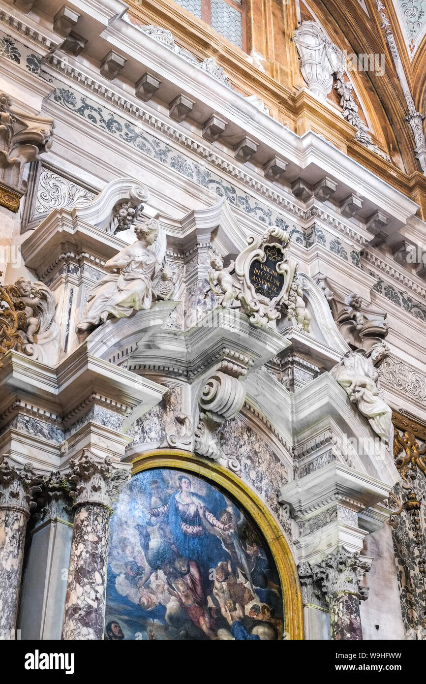 La chiesa di Santa Maria Assunta, noto come 'I Gesuiti', a Venezia Foto Stock
