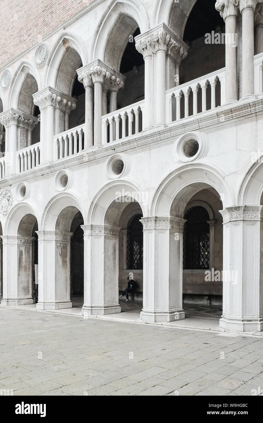 Il Palazzo Ducale, il Palazzo del Doge di Venezia Foto Stock