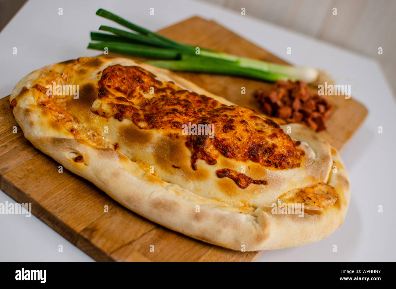 Pizza cibo Foto Stock