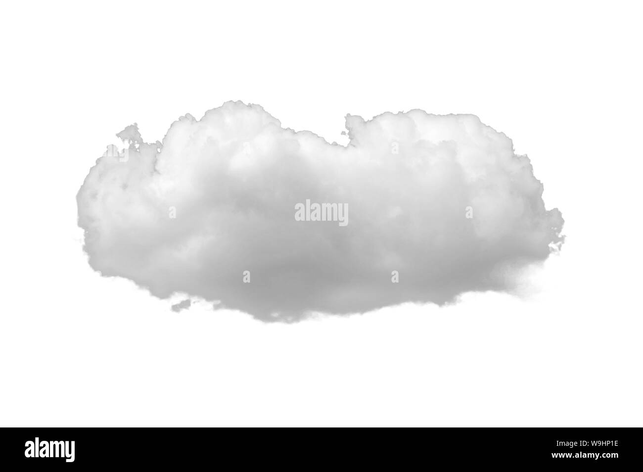 Natura nuvole bianche isolare su sfondo bianco. Esclusione di elemento di nuvole di design per vari usi. Foto Stock