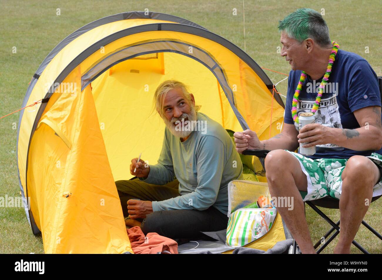 Green Pride 2019 festival di cannabis a Preston Park, Brighton. Foto:Terry Applin Foto Stock