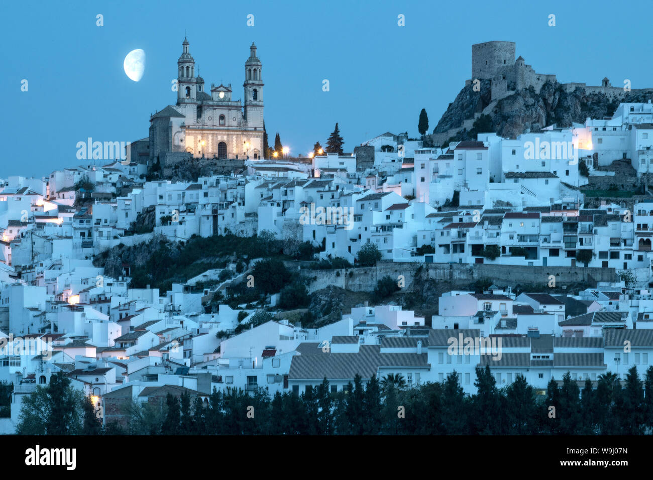 L'Europa, Iberia, Spagna,l'Andalusia, la provincia di Cadiz Cadice, Olvera, (m), 30074246.Caption locale *** Europa, Iberia, Spagna, Andalusia e la provincia di Cadiz Cadice, Olvera Foto Stock