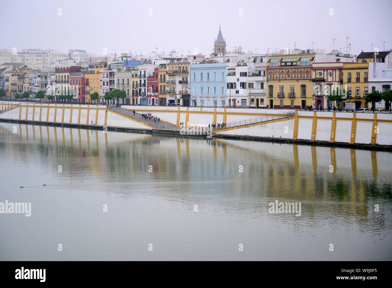 L'Europa, Europeo, Spagna, Spagnolo, Andalusia, Siviglia, il fiume Guadalquivir, 30074274.Caption locale *** Europa, Europeo, Spagna, Spagnolo, Andalusia, Foto Stock