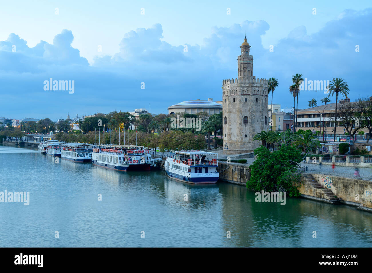 L'Europa, Europeo, Spagna, Spagnolo, Andalusia, Siviglia, il fiume Guadalquivir, 30074367.Caption locale *** Europa, Europeo, Spagna, Spagnolo, Andalusia, Foto Stock