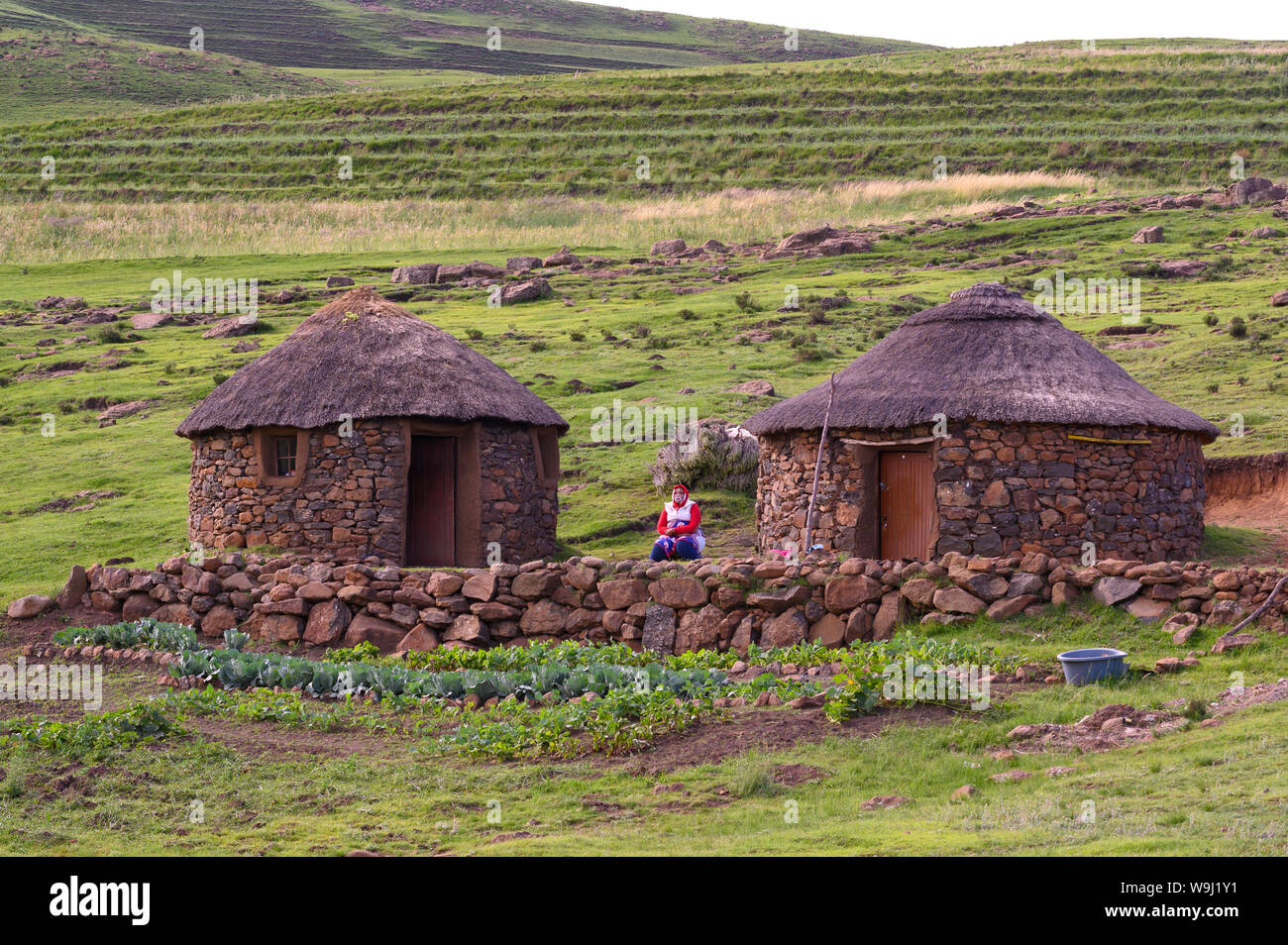 Africa, Sud Africa, Maseru District, Lesotho, Semonkong,, 30074496.Caption locale *** Africa, Sud Africa, Maseru District, Lesotho, Semo Foto Stock