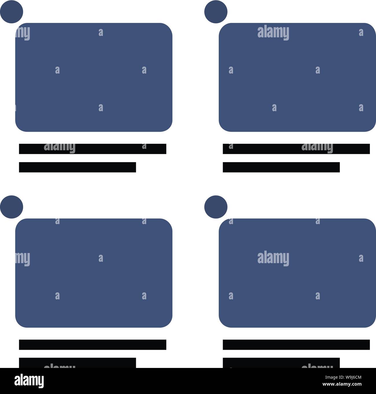 Storyboard telai resi graficamente come icona Illustrazione Vettoriale
