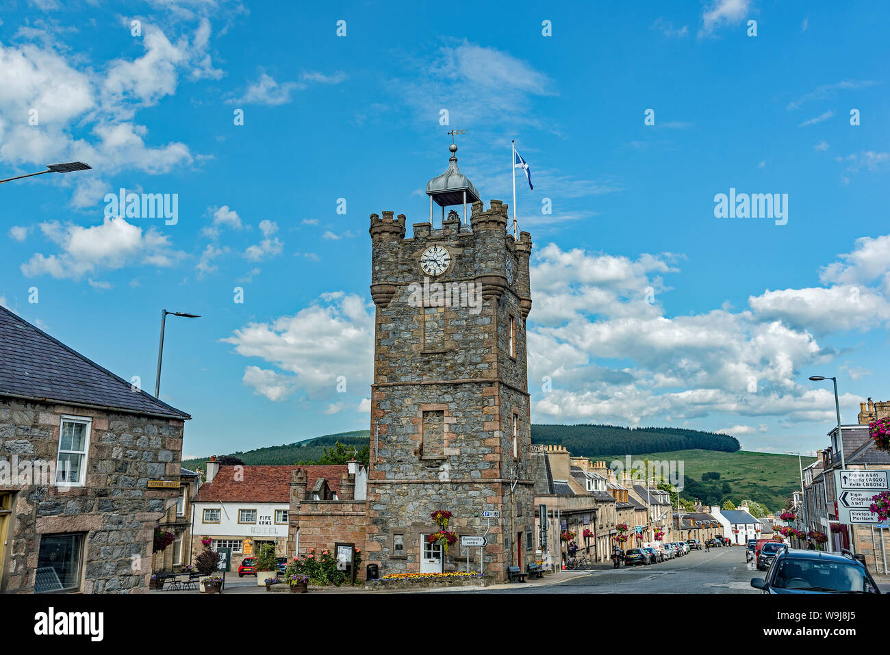 Dufftown Itinerari Segreti di Palazzo Ducale - Vedute Foto Stock