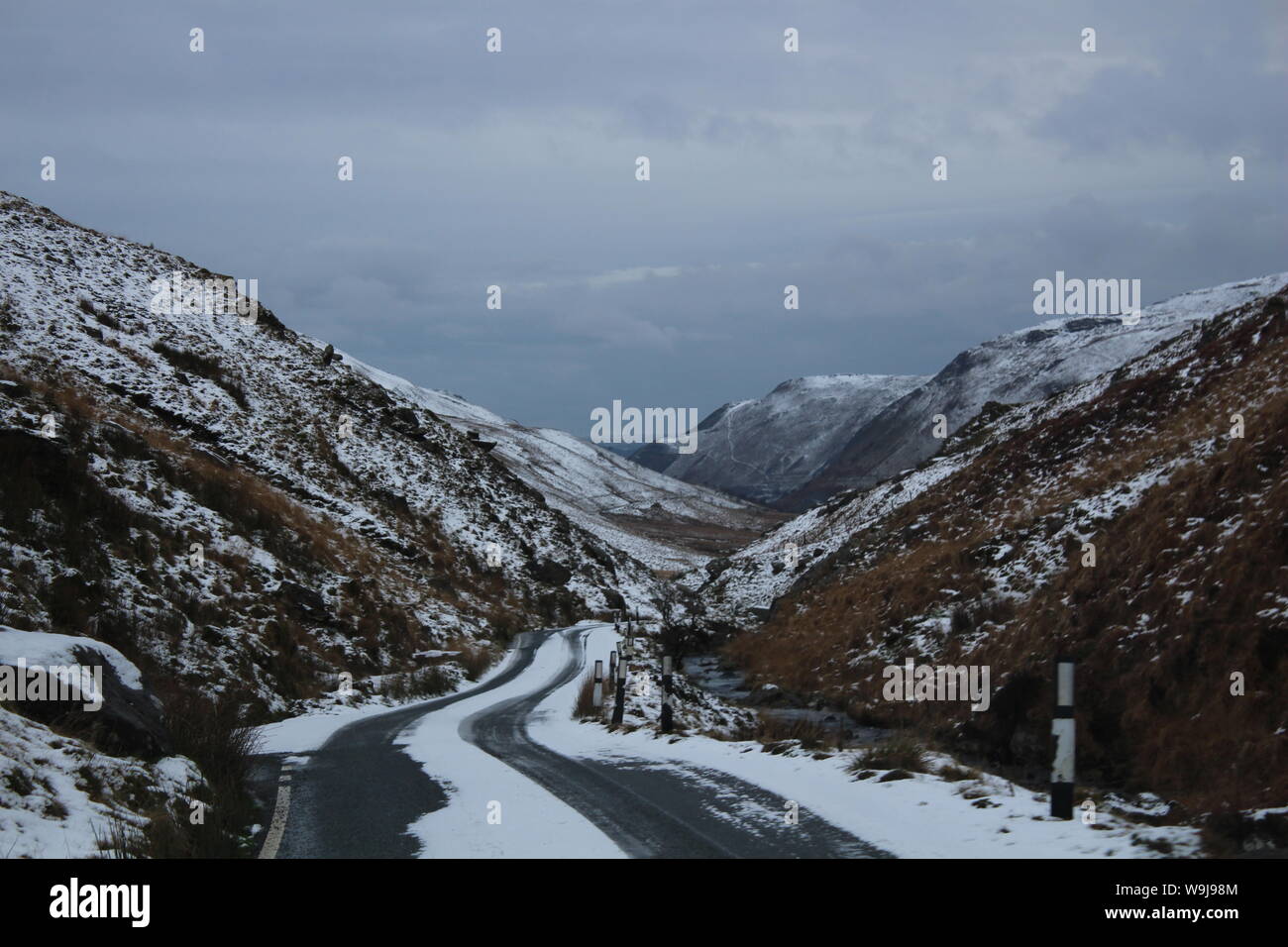 Cambrian Mountain Pass, Galles Foto Stock