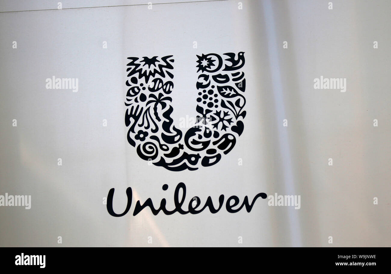 Das Logo der Marke/ il logo del marchio " Unilever', Amburgo. Foto Stock