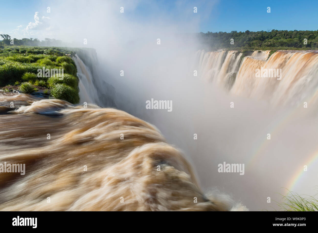 La Gola del Diavolo (Garganta del Diablo), Iguazu Falls National Park, sito Patrimonio Mondiale dell'UNESCO, Misiones, Argentina, Sud America Foto Stock