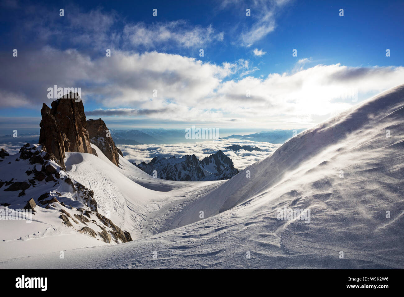 Il Glacier du Trient, frontiera francese, Vallese, Svizzera, Europa Foto Stock