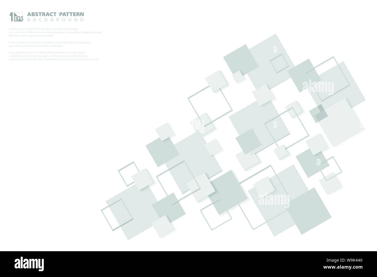 Abstract moderno quadrato grigio design futuristico sfondo. È possibile utilizzare per inserzione, poster, artwork, template, stampa. illustrazione eps vettoriali10 Illustrazione Vettoriale