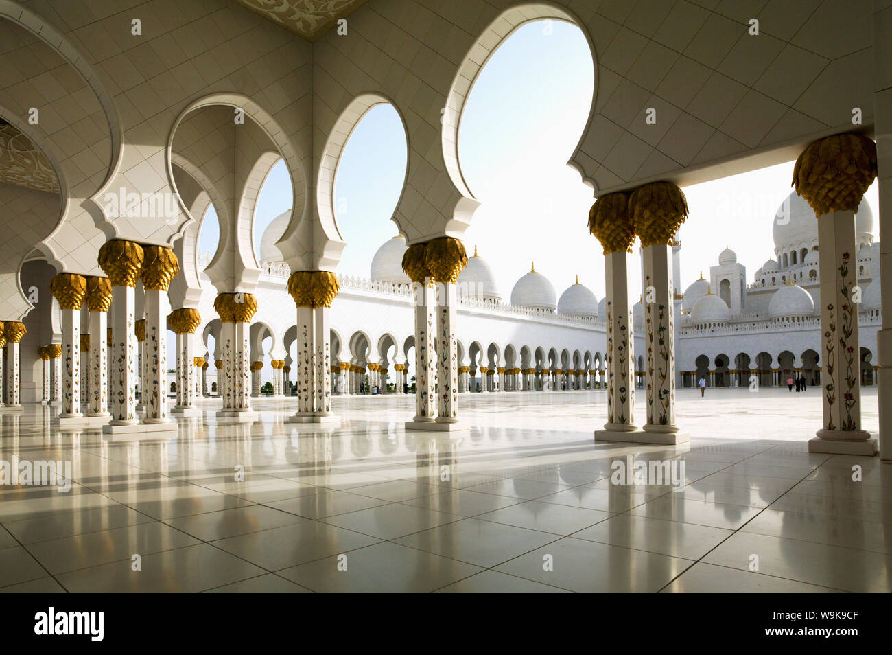 Moschea Sheikh Zayed, Abu Dhabi, Emirati Arabi Uniti, Medio Oriente Foto Stock