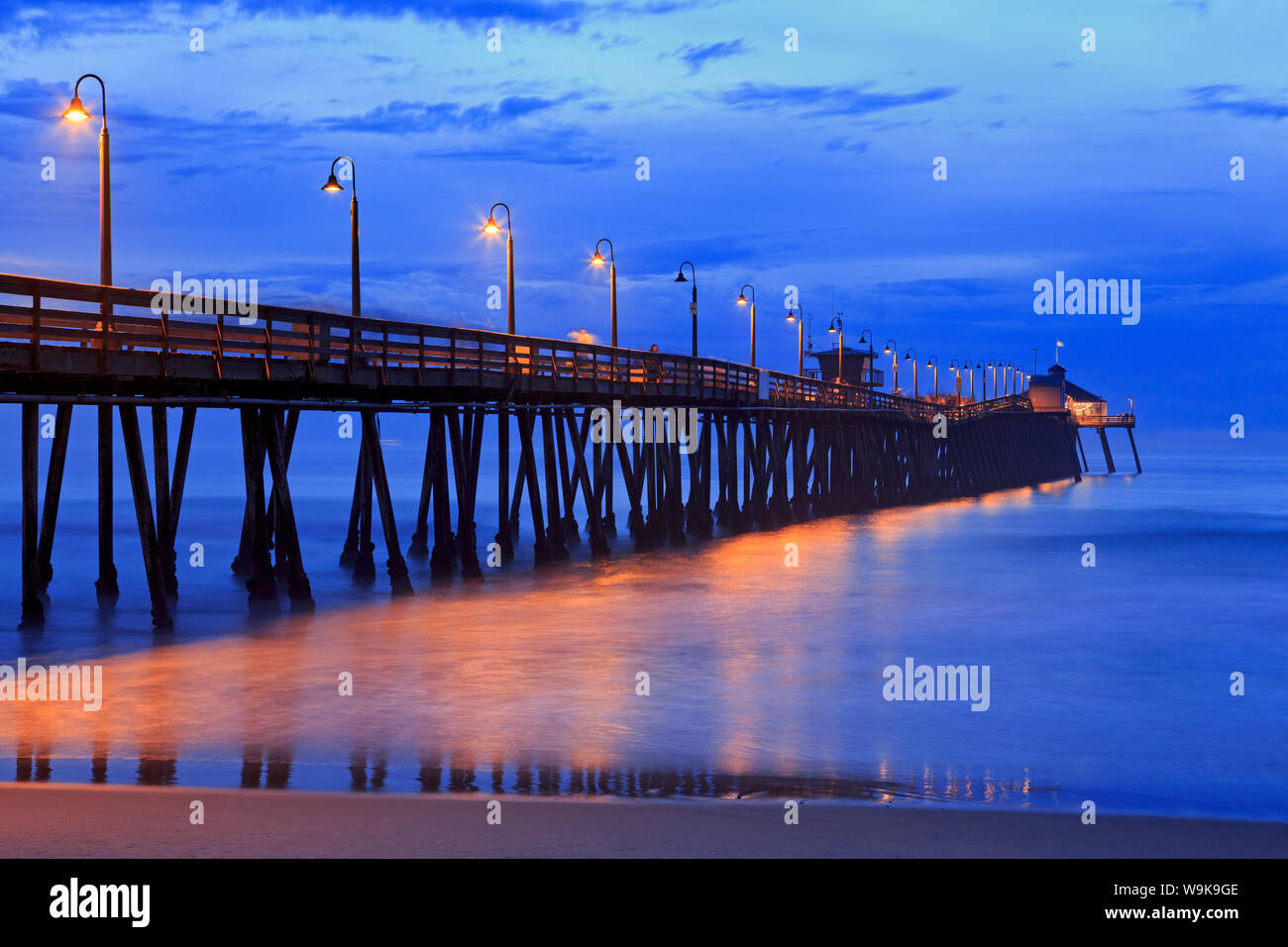 Imperial Beach Pier, San Diego, California, Stati Uniti d'America, America del Nord Foto Stock