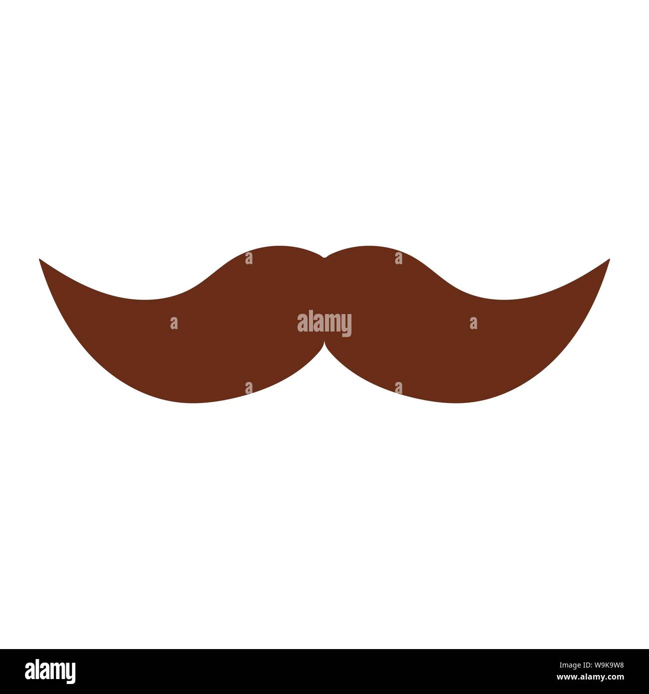 I baffi baffi icona Modello di design o logo illustrazione. Uso perfetto per il sito web, disegno, progettazione, ecc. Foto Stock