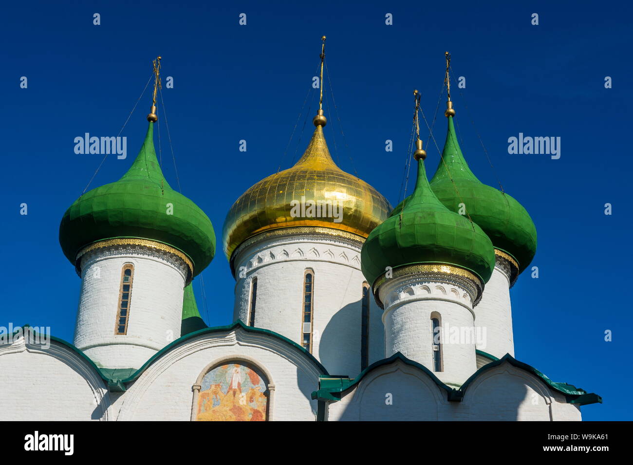 Cattedrale della Trasfigurazione del Salvatore nel Cremlino, Sito Patrimonio Mondiale dell'UNESCO, Suzdal, Golden Ring, Russia, Europa Foto Stock