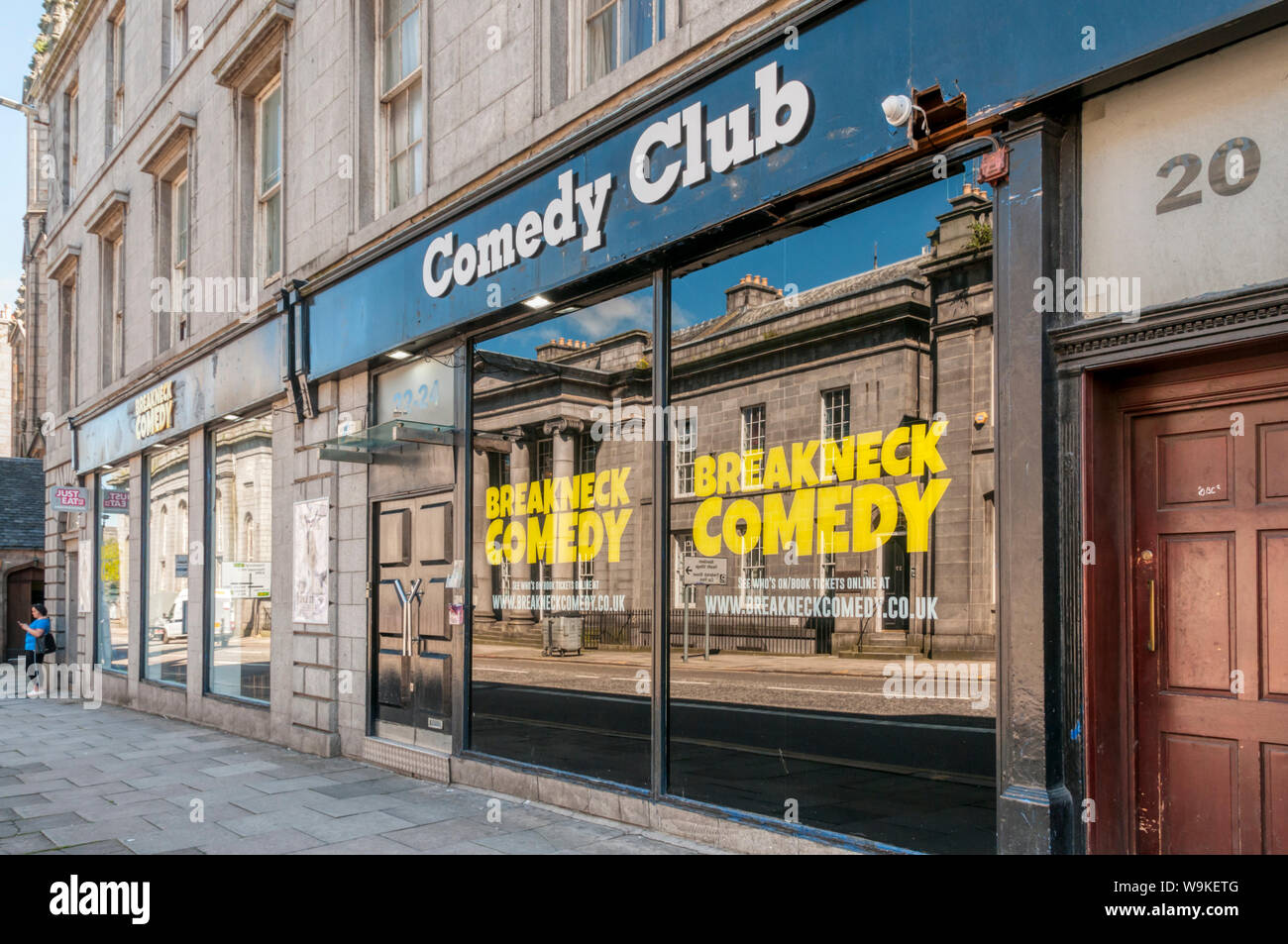 La tumultuosa Comedy comedy club di Aberdeen. Foto Stock