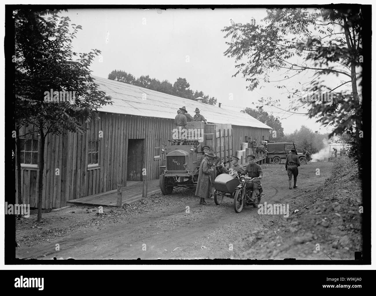 Esercito, U.S. Esercito la motocicletta e side-car Foto Stock