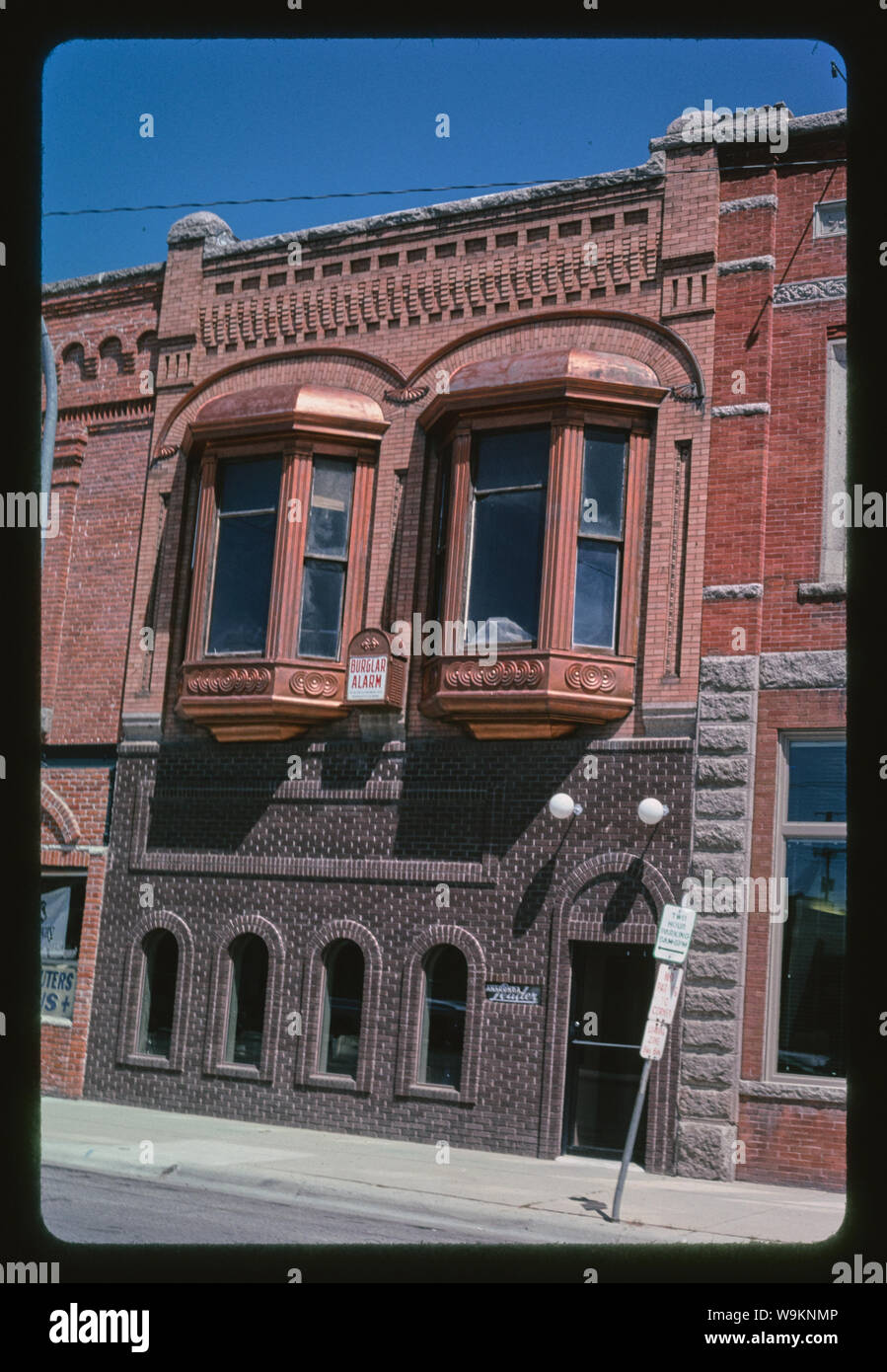 Anaconda Leader Edificio, angolo 1, Main Street, Anaconda, Montana Foto Stock